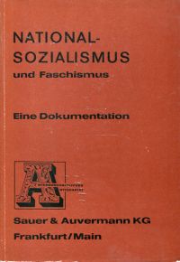 Nationalsozialismus und Faschismus. (Umschlag)