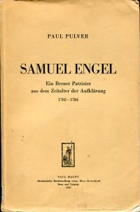 Pulver, Samuel Engel. (Umschlag)