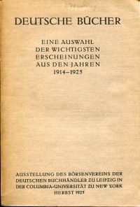 Deutsche Bücher. (Umschlag)