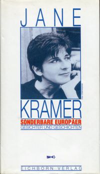 Kramer, Sonderbare Europäer. (Umschlag)