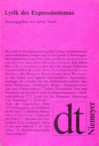 Vietta, Lyrik des Expressionismus. (Umschlag)