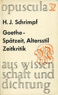 Schrimpf, Goethe. (Umschlag)