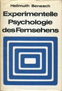 Benesch, Experimentelle Psychologie des Fernsehens. (Umschlag)