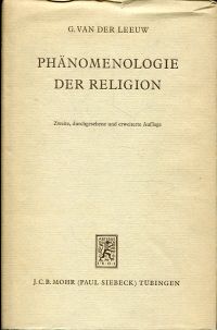 Leeuw, Phänomenologie der Religion. (Umschlag)