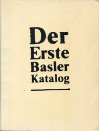 Bertschi, Der erste Basler Katalog. (Umschlag)