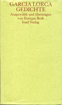 García Lorca, Gedichte. (Umschlag)