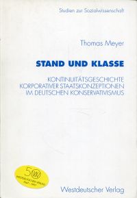Meyer, Stand und Klasse. (Umschlag)