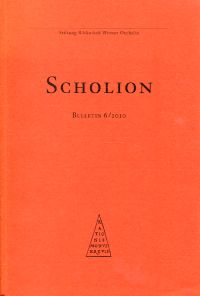 Scholion. Bulletin 6/2010. (Umschlag)
