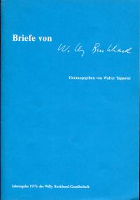 Burkhard, Briefe von Willy Burkhard. (Umschlag)