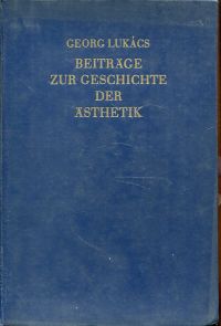 Lukács, Beiträge zur Geschichte der Ästhetik. (Umschlag)