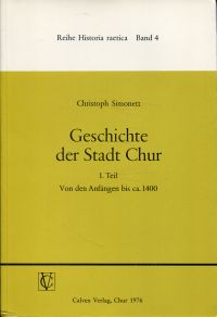 Simonett, Geschichte der Stadt Chur, 1 Teil: (Umschlag)