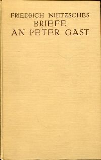 Nietzsche, Briefe an Peter Gast. (Umschlag)