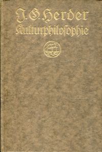 Herder, Ideen zur Kulturphilosophie. (Umschlag)