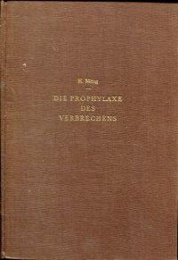 Meng, Die Prophylaxe des Verbrechens. (Umschlag)