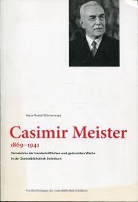 Dürrenmatt, Casimir Meister, 1869 - 1941. (Umschlag)