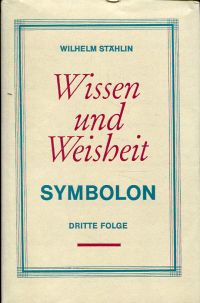 Stählin, Wissen und Weisheit. (Umschlag)