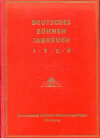 Deutsches Bühnenjahrbuch, 66. Jahrgang 1958 (Spielzeit 1957/58) (Umschlag)
