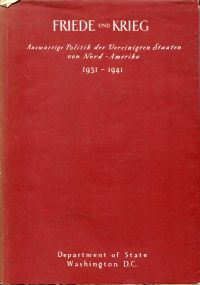Friede und Krieg. (Umschlag)