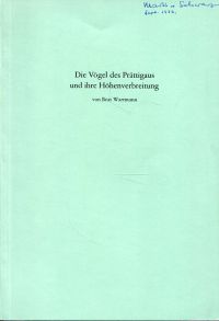 Wartmann, Die Vögel des Prättigaus und ihre Höhenverbreitung. (Umschlag)