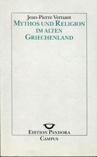 Vernant, Mythos und Religion im alten Griechenland. (Umschlag)