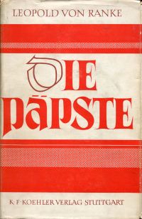 Ranke, Die römischen Päpste in den letzten vier Jahrhunderten. (Umschlag)