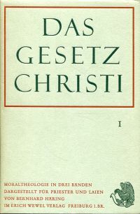 Häring, Das Gesetz Christi. (Umschlag)