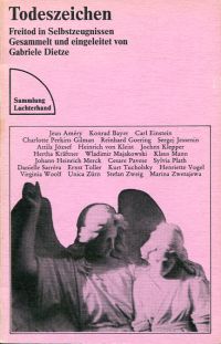 Dietze, Todeszeichen. (Umschlag)