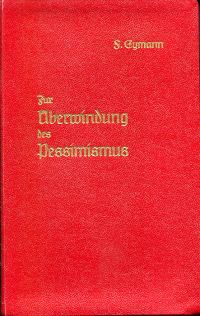 Eymann, Zur Überwindung des Pessimismus. (Umschlag)