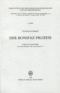 Schmidt, Der Bonifaz-Prozess. (Umschlag)