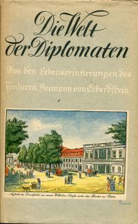 Eckardstein, Die Welt der Diplomaten. (Umschlag)