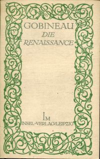 Gobineau, Die Renaissance. (Umschlag)