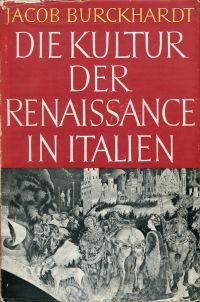 Burckhardt, Die Kultur der Renaissance in Italien. (Umschlag)