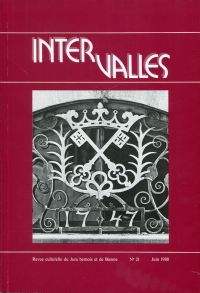 Intervalles. (Umschlag)