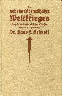 Helmolt, Die geheime Vorgeschichte des Weltkrieges. (Umschlag)