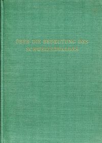 Däniker, Über die Bedeutung des Schweizerwaldes. (Umschlag)