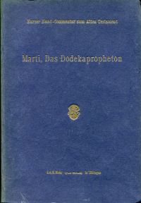 Marti, Das Dodekapropheton. (Umschlag)