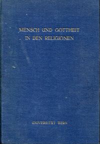 Mensch und Gottheit in den Religionen. (Umschlag)