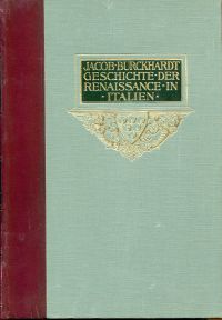 Burckhardt, Geschichte der Renaissance in Italien. (Umschlag)