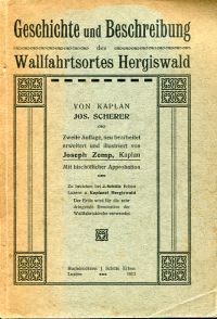 Scherer, Geschichte und Beschreibung des Wallfahrtsortes Hergiswald. (Umschlag)