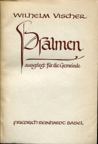 Vischer, Psalmen. (Umschlag)