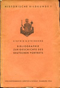 Steinberg, Bibliographie zur Geschichte des deutschen Porträts. (Umschlag)