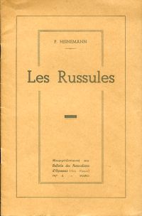 Heinemann, Les Russules. (Umschlag)