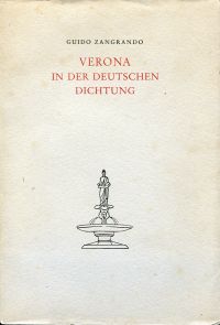 Zangrando, Verona in der deutschen Dichtung. (Umschlag)