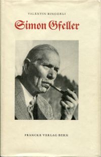 Binggeli, Simon Gfeller, der Emmentaler Mundartdichter. (Umschlag)