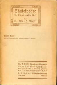Wolff, Shakespeare. (Umschlag)