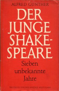 Günther, Der junge Shakespeare. (Umschlag)