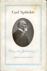 Witz, Carl Spitteler. (Umschlag)