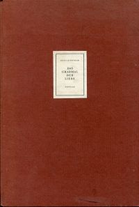 Zinniker, Das Grabmal der Liebe. (Umschlag)