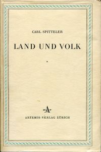 Spitteler, Land und Volk. (Umschlag)