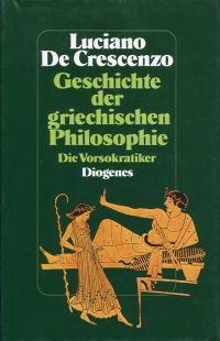 De Crescenzo, Geschichte der griechischen Philosophie. (Umschlag)